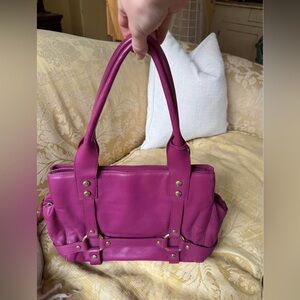 Y2K Vintage Purple Leather Juicy Couture Bag